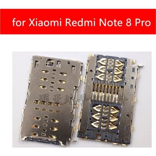 For Xiaomi Redmi Note 8 Pro SIM Card Reader Card Slot Tray Holder Connector Socket for Xiaomi Redmi Note 8Pro Repair Spare Parts
