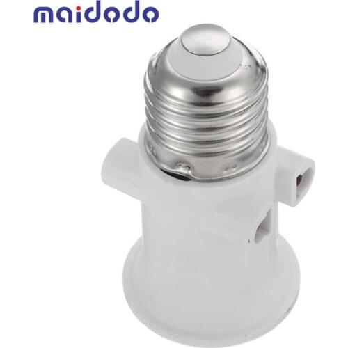 E27 ABS EU Plug Connector Accessories 4A LED Bulb Adapter Lamp Holder Base Screw Light Socket Conversion for Lights AC100-240V