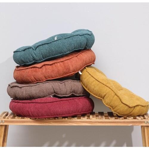 Flannelette Seat Supple Cushion Sofa Couch Bench Chair Back Pillow Bay Window Tatami Pouf Prayer Futon Mat