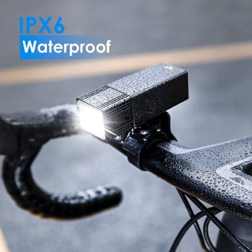 GACIRON 400 Lumens Speed Bicycle Light Power Bank Waterproof USB Rechargeable Bike Light Flashlight With Wire Switch