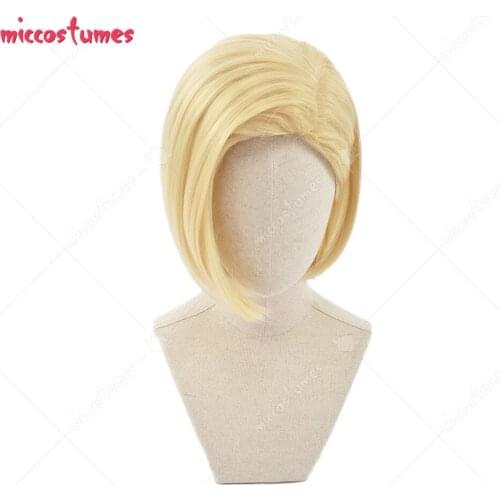 Android 18 Cosplay Short Wig