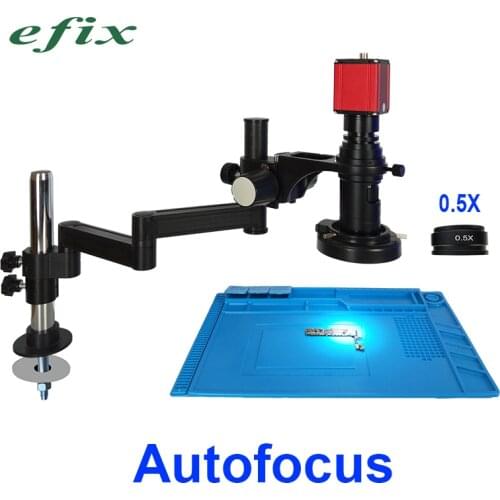 Autofocus Continues Zoom Microscope Rotable University Arm Stand Auto Focus 1080P 60FPS Sony Sensor HDMI Video Industry Camera