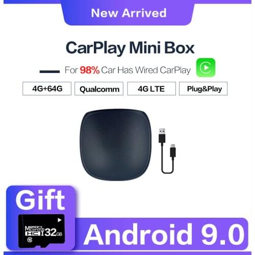 Carplay Ai Box Mini Android Box Apple Car play Wireless Android Auto For Volvo Ford Benz VW Netflix Car Multimedia Play UX999