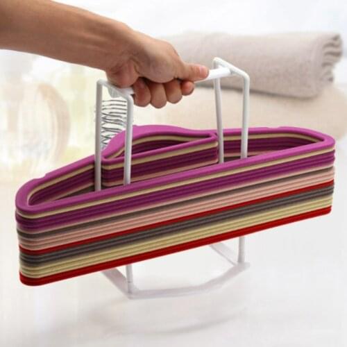 Plastic Hanger Finishing Frame Hanger Companion Storage Rack Practical Home Hanger Storage Rack Plastic Clothes Rack holder