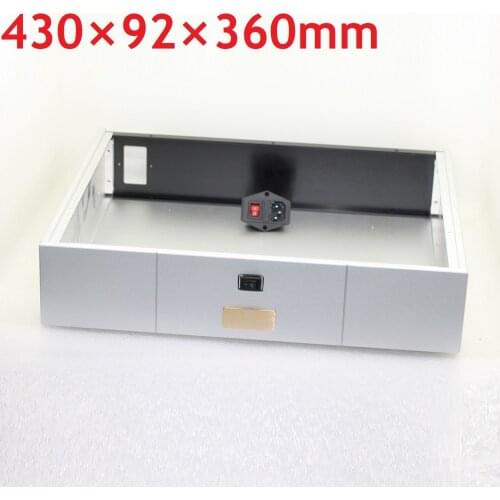 Size W430 H92 D360 White DAC all aluminum alloy case All aluminum case Decoder case Power amplifier