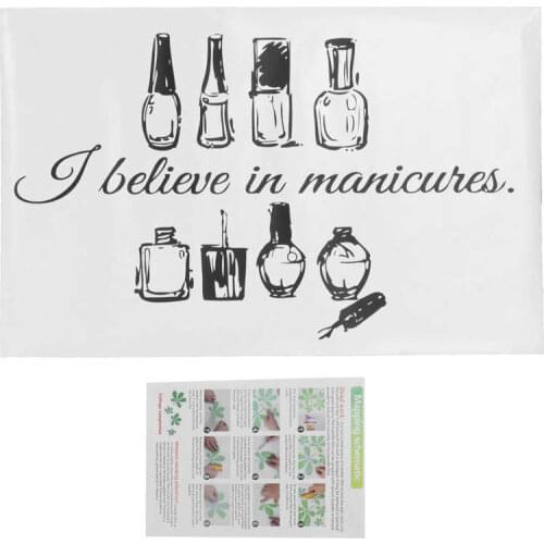 Eyelash Growth For The Growth Of Eyelashes Nail Salon Show Window Wall Decal Removable Vinyl Nail Art Wall Sticker Decoration