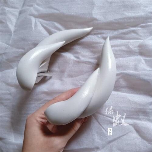 Game Azur Lane Haruna Cosplay Horns Kirishima Horns Head Clip Headwear Hairwear Cosplay Props Accessories Hair Clip Halloween