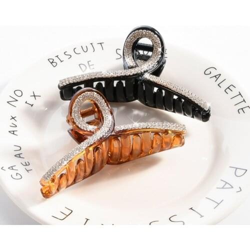 1PCS New Rhinestone Hair Clips Crab Hair Claws for Girl Hairpins Barrettes Headwear Women Pearl Hair accesorios para el cabello