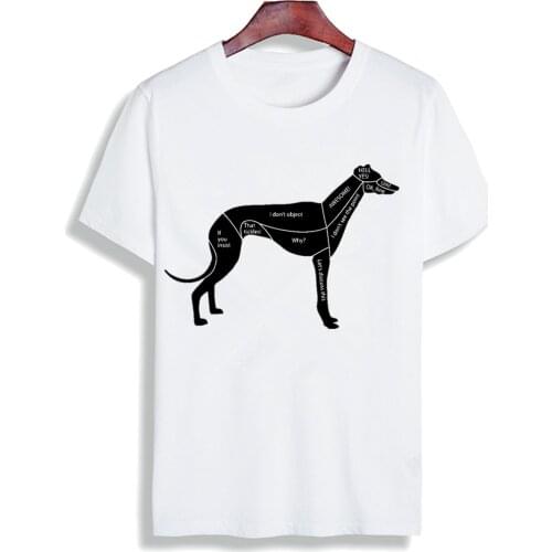 Dog Printed T-shirt for Women Short Sleeve Greyhound Dog Minimalist Quotes Print Womens Tops Anime Cartoon T Shirt for Female