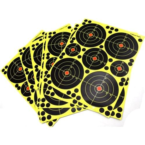 10pcs Splatterburst Targets 4 inch Adhesive Stick Splatter Shooting Targets Gun Rifle Pistol Airsoft BB Gun Pellet Gun Target