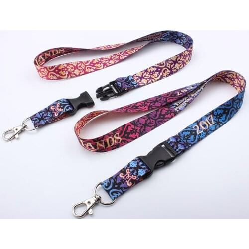 1000pcs/lot DHL free shiping Custom lanyard 20mm sublimation polyester lanyard with breakway buckle