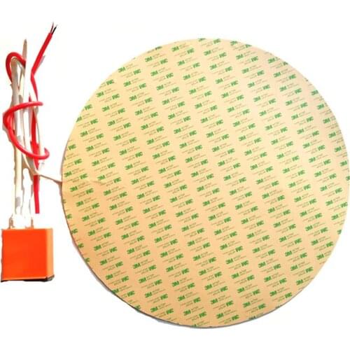 120V 800W Diameter 400*1.5mm Round Silicone Heater adhesive 1 side digital thermostat on wire 1000mm lead wire