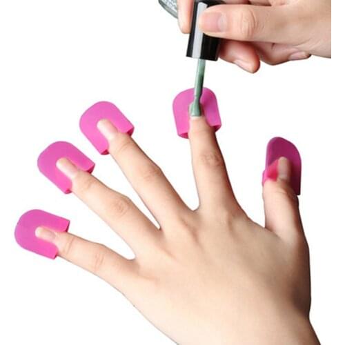 26pcs/set 10 Sizes G Curve Shape Varnish Shield Finger Cover Manicure French Stickers Glue Spill-Proof Model Nail Protector Tool
