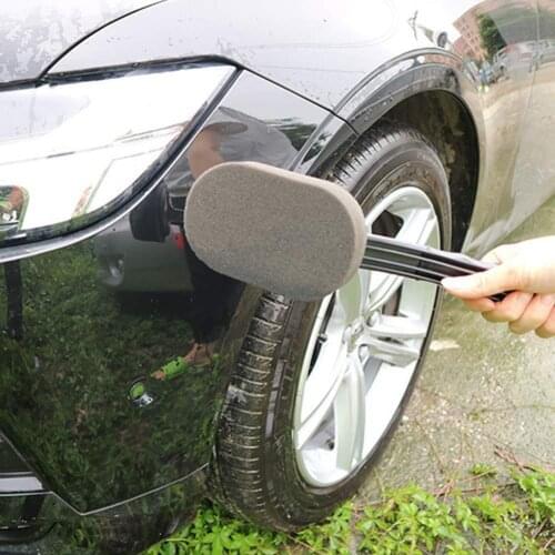 40% Dropshipping!! Car Vehicle Wheel Tire Long Handle Sponge Brush Cleaning Waxing Polishing Tool