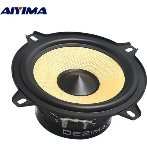 AIYIMA 5 Inch Midrange Bass Speaker Driver 4 Ohm 35W Woofer Car Speaker Home Theater Coaxial Car Horn 1Pcs