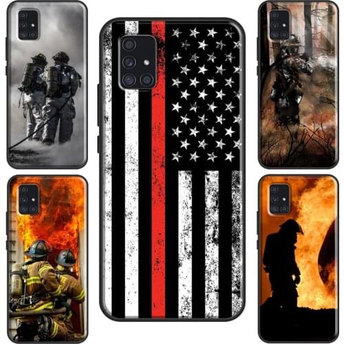 Firefighter Fire Fireman For Samsung A20e A21S A11 A31 M21 M31 Case For Galaxy A50 A70 A10 A40 A51 A71 Coque