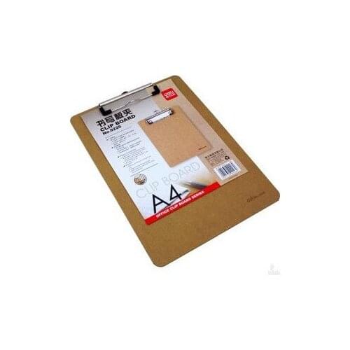 Deli Wooden Material Writing Board File Organizer A4 Wood Flat Clamp Office Supplies Noteboard File Folder Office Organizers