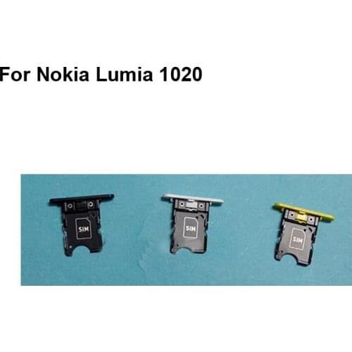 For Nokia Lumia 1020 New Tested Good Sim Card Holder Tray Card Slot For Nokia Lumia1020 Sim Card Holder Replacement Parts