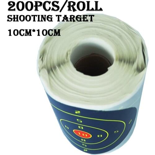 DEWO 200pcs/Roll Shooting Target Adhesive Targets Splatter Reactive Stickers 10cm Flowering Splash Reactivity Shoot Aim Blue