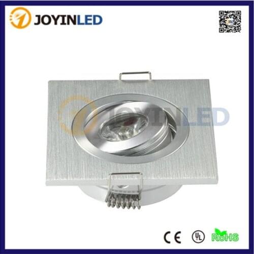 Hot Sale 10Pcs/Lot DC12V Warm Cold White Led Bulb Lamp Indoor Cabinet Spot Light 3W Mini LED Downlighter Geborsteld Aluninium