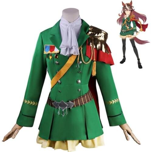 Game Umamusume:Pretty Derby Symboli Rudolf Cosplay Costume Combat Uniform Activity Party Role Play Clothing Carnival Fancy Dress