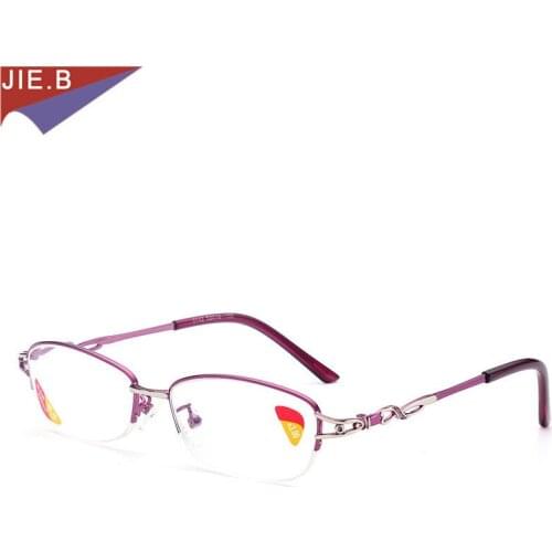 JIE．B Women's Semi-rimless Glasses For Vision