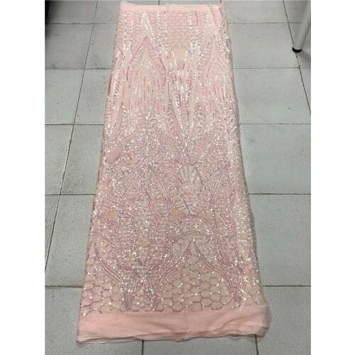 Classic sequins lace fabric for fashion dress french lace fabric JRB-6622 embroidered sequins lace fabric