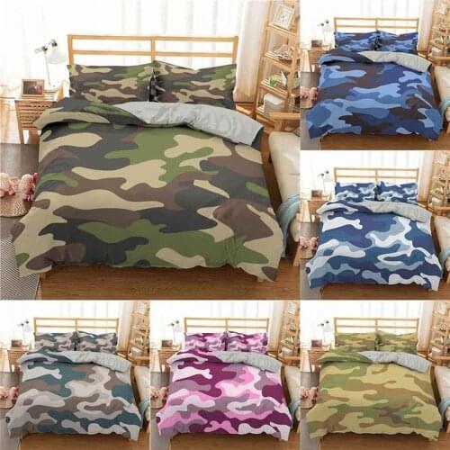 3D Printing New Camouflage Bedding set luxury Home textiles Boy Teen Kids Duvet Cover pillowcase Abstract Bedclothes bed linen