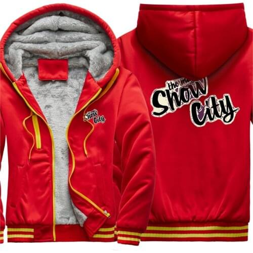 Show City Print Keep Warm Camouflage Mens Raglan Thicken Jackets Clothing Leisure Casual Tracksuits Hipster moletom masculino