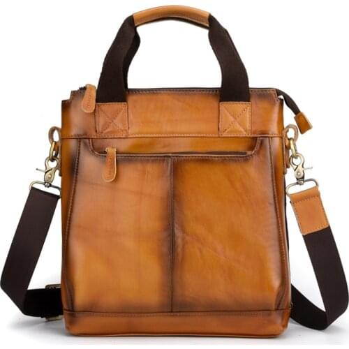 Restoring Ancient Ways Mens Bags Business Leather Man Hands Chinese Style High Quality Luxury Personality Shoulder Bags