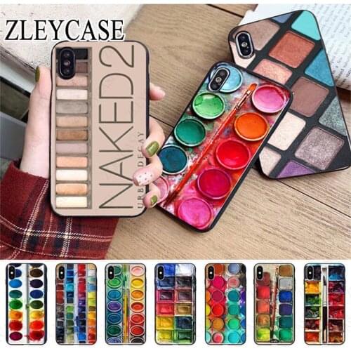 Watercolors Set Paint Palette Makeup Palette Phone Cover For iphone x xs xr xsmax 11 11pro max 5s SE 6splus 12pro 7 8plus case