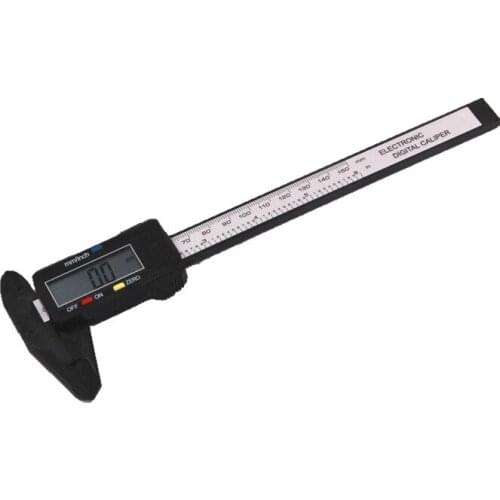 New Arrival 150mm 6 inch LCD Digital Electronic Carbon Fiber Vernier Caliper Gauge Micrometer Measuring Tool