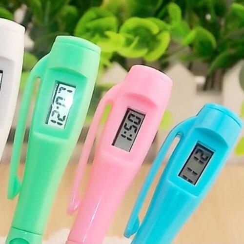 Office Digital Watch Ballpoint Pen Electronic Clock Pen Student Civil Servants Private Test Ball Point Pen Office School