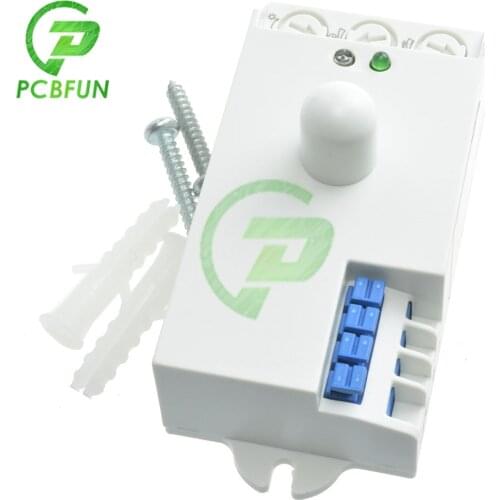 5.8GHz Microwave Radar Sensor Switch DC 12V-24V 7A 5.8GHz CW Radar Microwave Movement Motion Detector Sensor Switch for Indoors