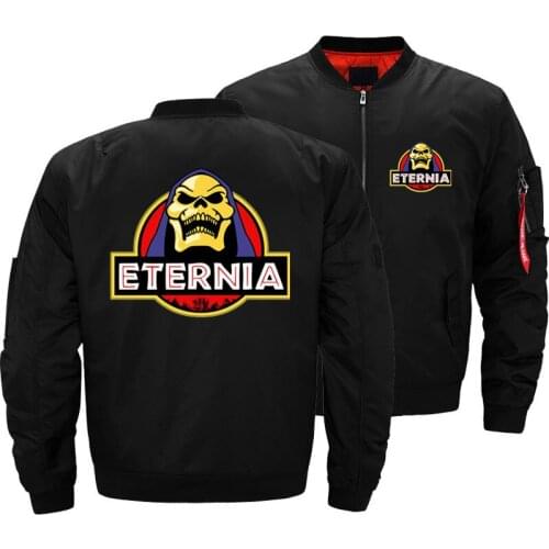 Dropshipping He Man And The Masters Of The Universe Skeletor Eternia Park Jacket Men MA1 Pilot Jacket Bomber Jackets Coats S-5XL