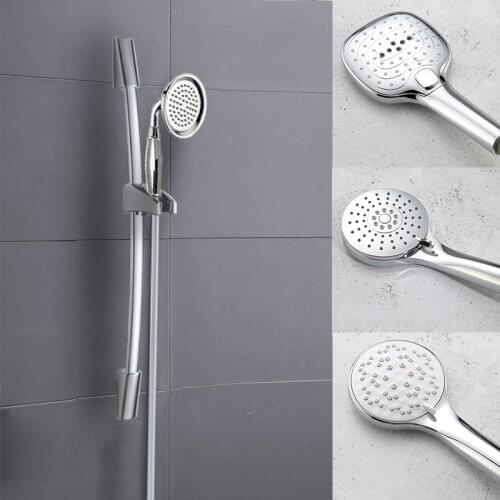 Hand Shower Bar Column Sliding Set Movable Adjustable Wall Mounted with Bracket Holder Set