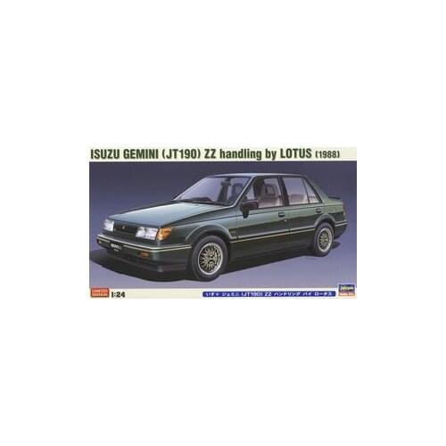 Hasegawa Plastic Assembly Car Model 1/24 Scale Isuzu Gemini (JT190) ZZ Handling by Lotus 1988 Adult Collection DIY Assembly Kit