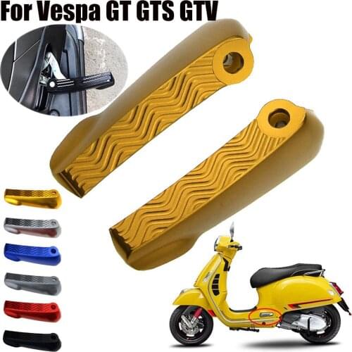 Motorcycle Bike Folding Footrests Foot Rests Pegs Rear Pedals Parts For VESPA GTS300 GTS250 GTS 300ie 250ie GTV GTS 300 250 125