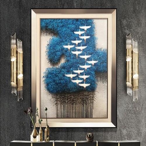 TT Modern Light Luxury Entrance Painting Simple Living Room and Dining Room Murals Corridor Aisle End Hanging Painting