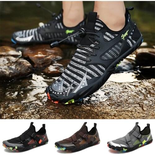 Outdoor Men Wading Shoes Quick-Dry Waterproof Sandals For Men 2021 Breathable Beach Antiskid Hiking Sneakers Size 39-46