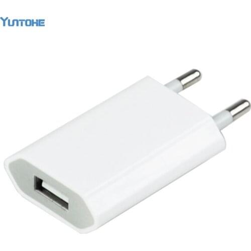 USB Charger 5V 1A Universal Portable Travel Wall Charger Adapter for Samsung Mobile Phone Charger for iPhone EU 500pcs/lot