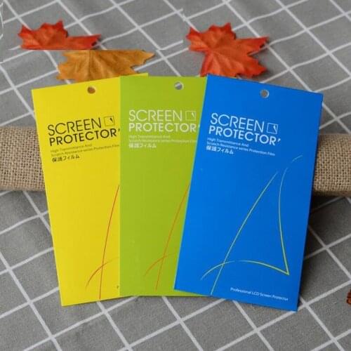 50Pcs Colorful Papercard Phone Films Packaging Box Electronics Screen Protector Storage Paper Box for Mobile Phone Film Package