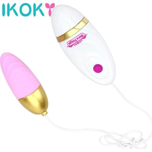 IKOKY Bullet Vibrator 12 Speed Clitoris Stimulate Vagin Massage Sex Toys for Women Vibrating Egg Female Masturbation