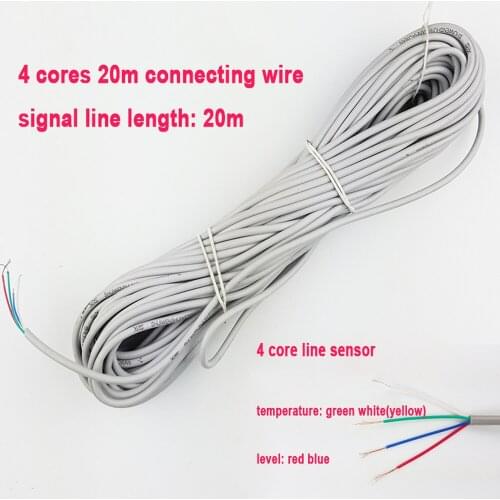 Solar energy water heater temperature water level sensor 4 cores 20m connecting wire solar water heater tank tube probe CGX2