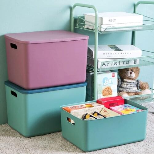 1pcs Home Storage Box Can Be Used To Store Snacks, Toys, Clothes and Other Covered Dustproof Wardrobe Finishing Box