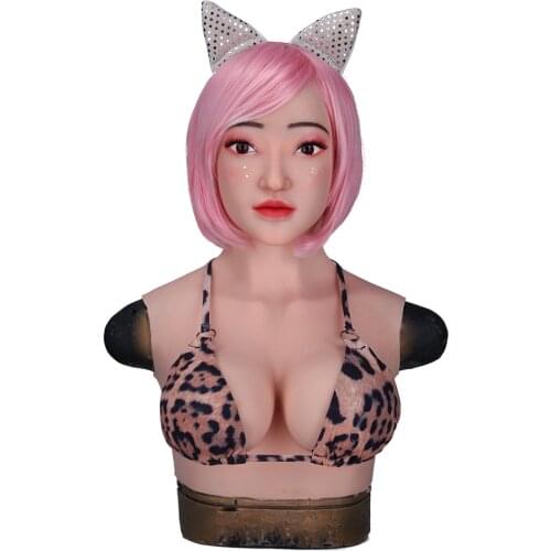 Funny Silicone Realistic Sophia Mask With E Cup Breast Real Skin Feeling Cosplay Costumes Sex Toys For Drag Queen Crossdresser