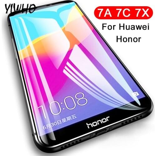 Protective Glass Honor 7c Glass 7x 7a Pro Tempered Glas for Huawei Honor7x A7 C7 X7 7 A C X 7apro 7cpro Safety Protector Film