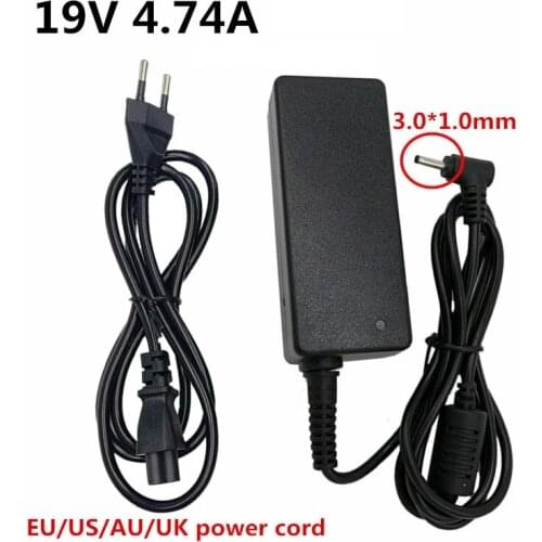 19V 4.74A Output Interface 3.0x1.0mm Universal Power Adapter Charger AC/DC Adaptor Supply For Laptop Asus EU US UK AU Plug