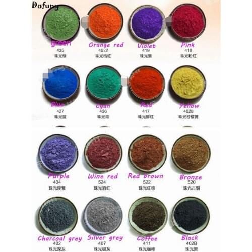250g 5 Colors Pearlescent Pigment Colorful Pearl Powder Pigment for Eye shadow Nail Pigment Mica Powder Paint Printing Pigment