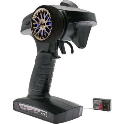 RC 2.4G 3Channel Remote Radio Controller System Transmitter and RX-G3 Receiver Anti-Jamming for RC Car /Tank Vehicles